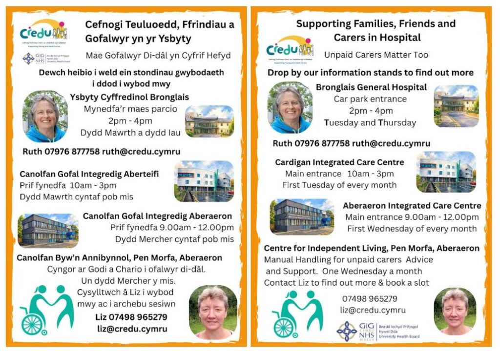 Credu Cymru supporting family and friends